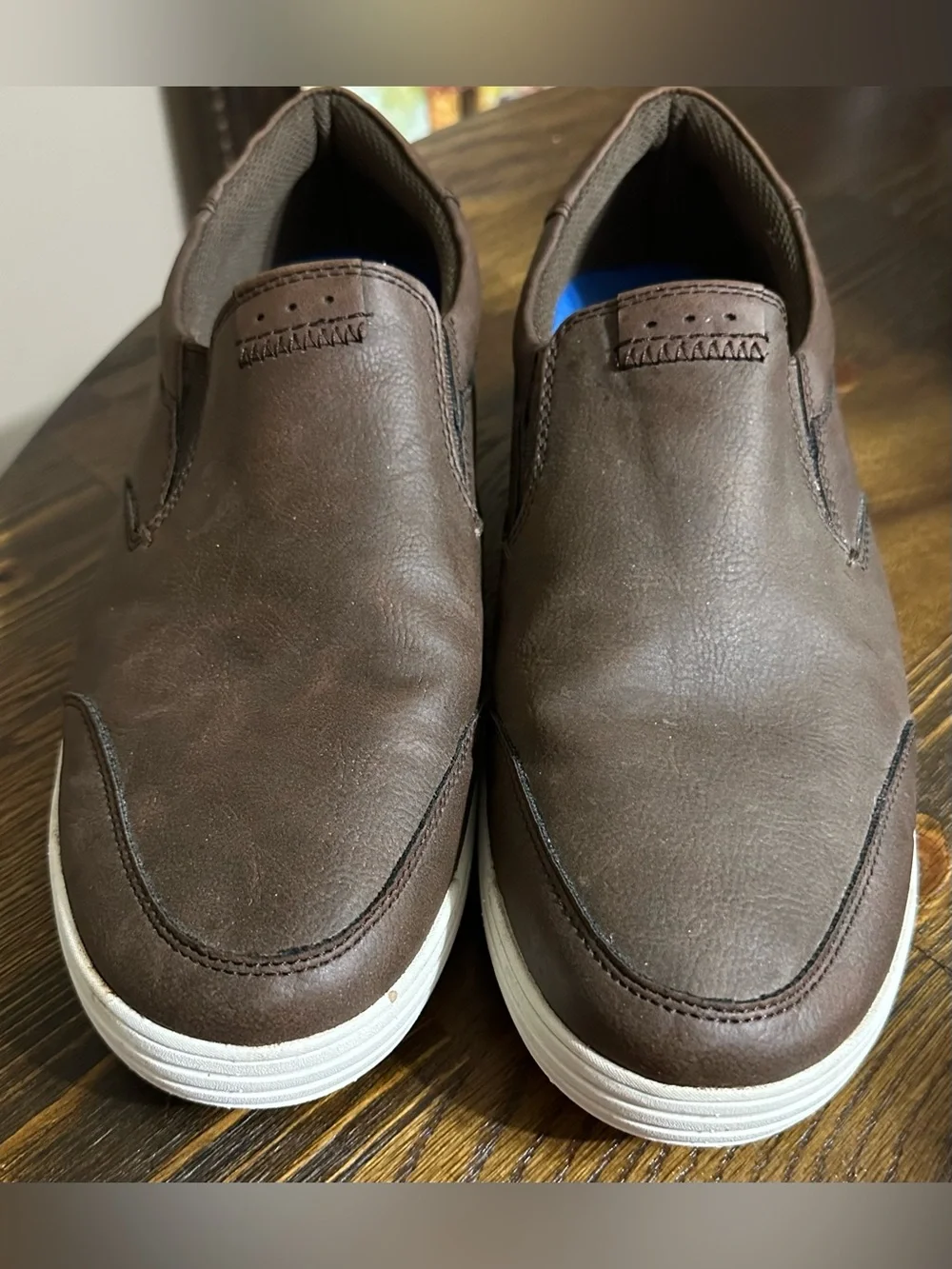 Nunn Bush Brown  Slip-On Sneakers with White Sole